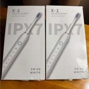 ZD-X2 White Sonic Electric Toothbrush set of 2